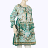 Women's Digital Printed Khaddar Stitched Frock - Multi Color, Women Ready Kurtis, Chase Value, Chase Value