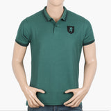 Men's Half Sleeves Polo T-Shirt - Green, Men's T-Shirts & Polos, Chase Value, Chase Value