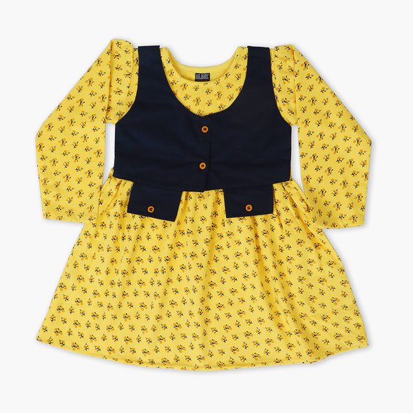 Girls Frock - Yellow, Girls Frocks, Chase Value, Chase Value