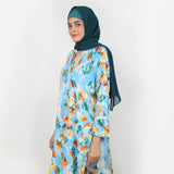 Women's Printed Co-Ord Set - Sky Blue, Women Co-Ord Set, Chase Value, Chase Value