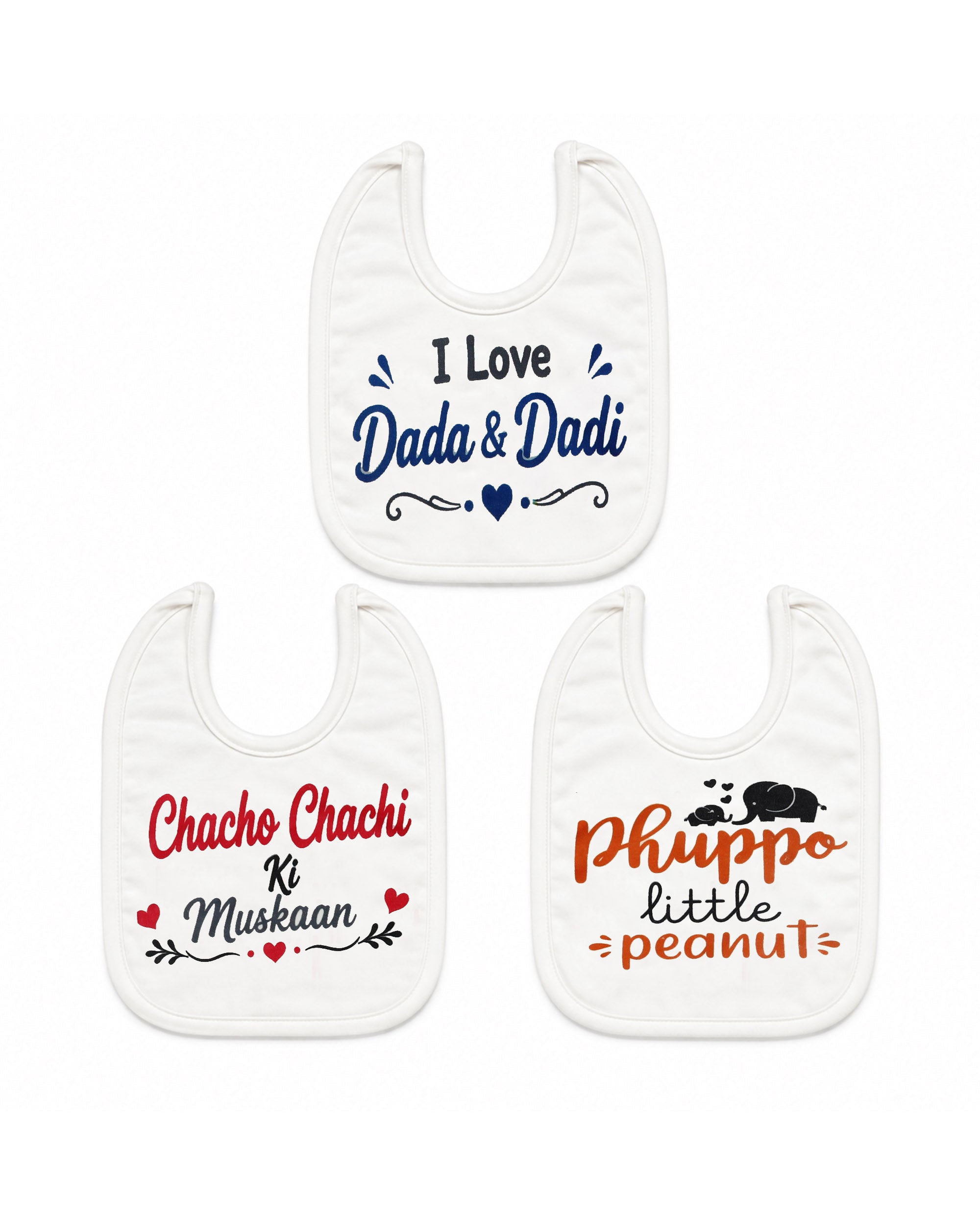 Valuables Newborn Baby Bibs - Large