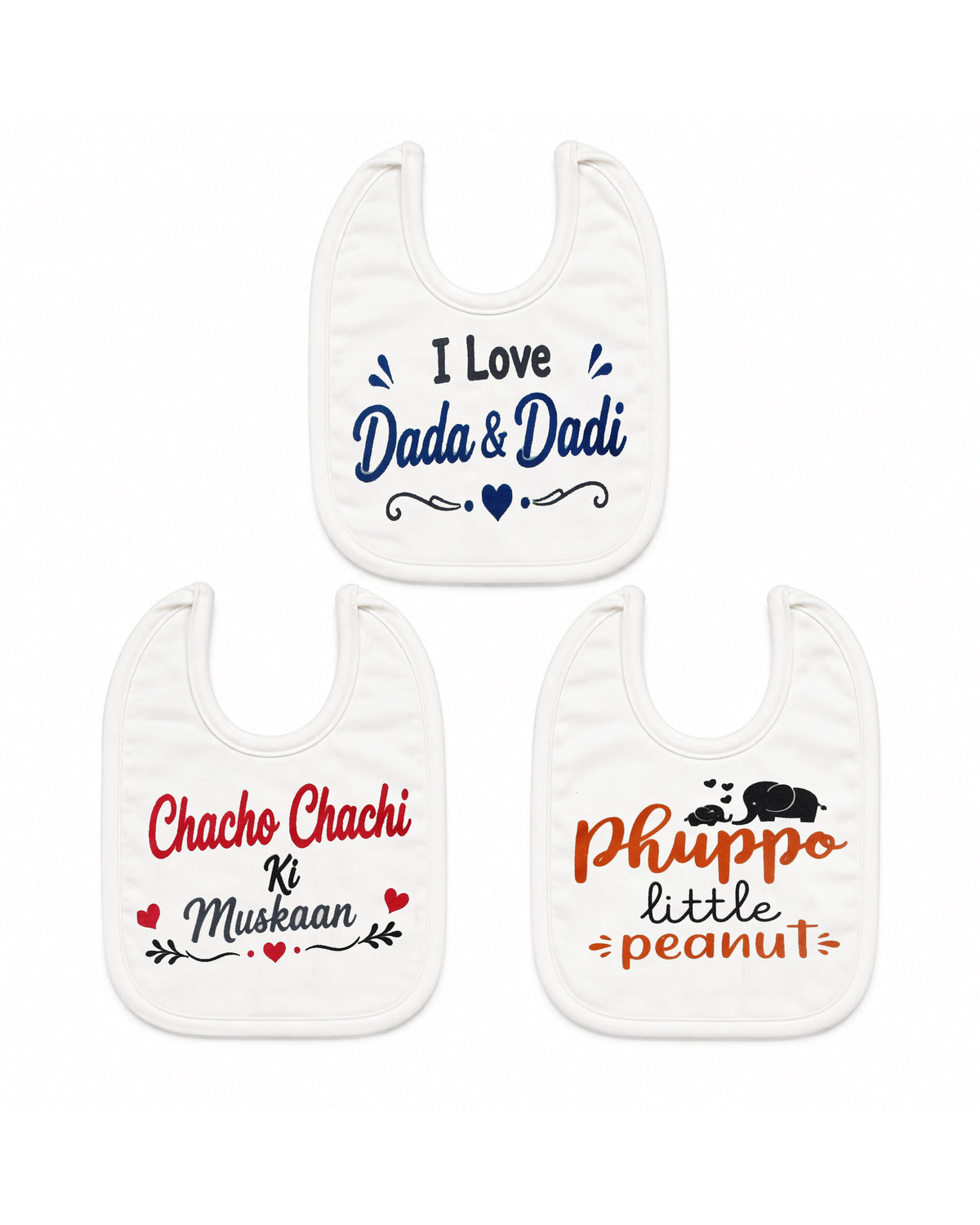 Valuables Newborn Baby Bibs - Large