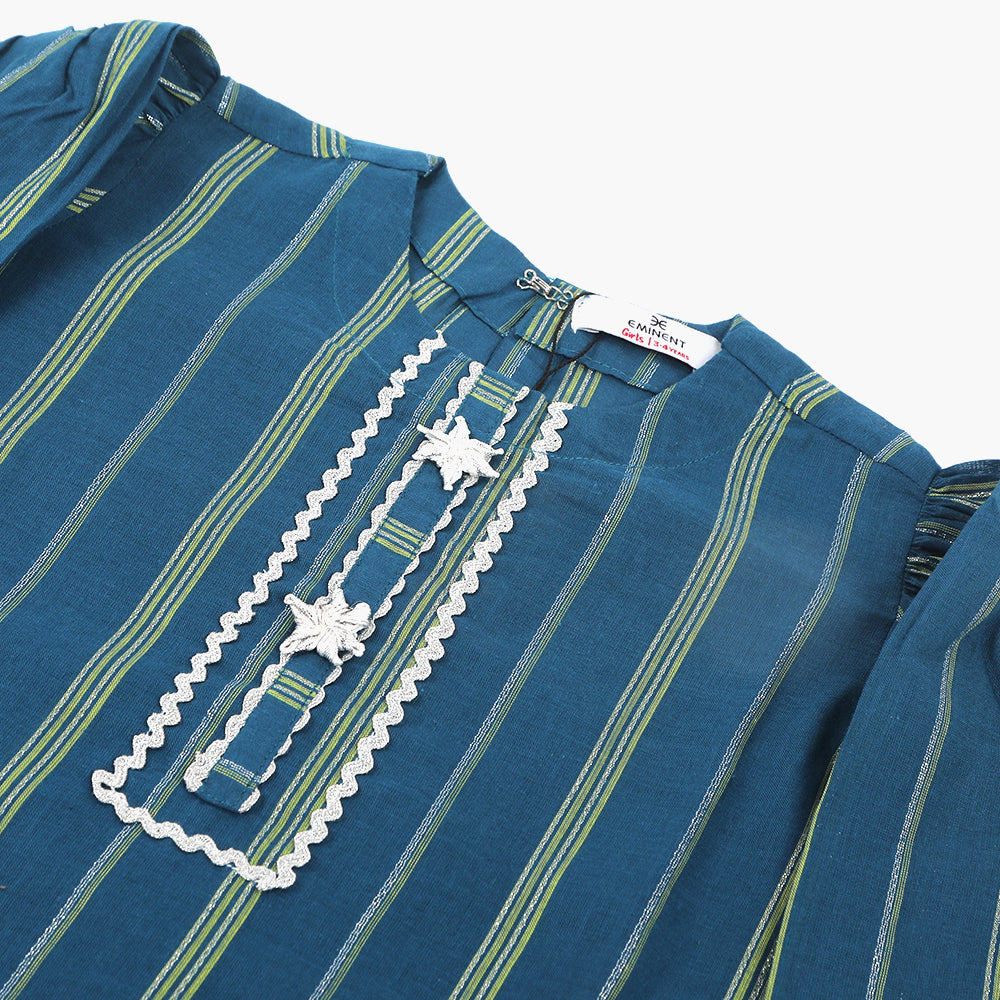 Eminent Girls Fancy Stitched Kurti - Teal, Girls Kurti, Eminent, Chase Value