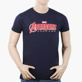 Men's Half Sleeves T-Shirt - Navy Blue, Men's T-Shirts & Polos, Chase Value, Chase Value
