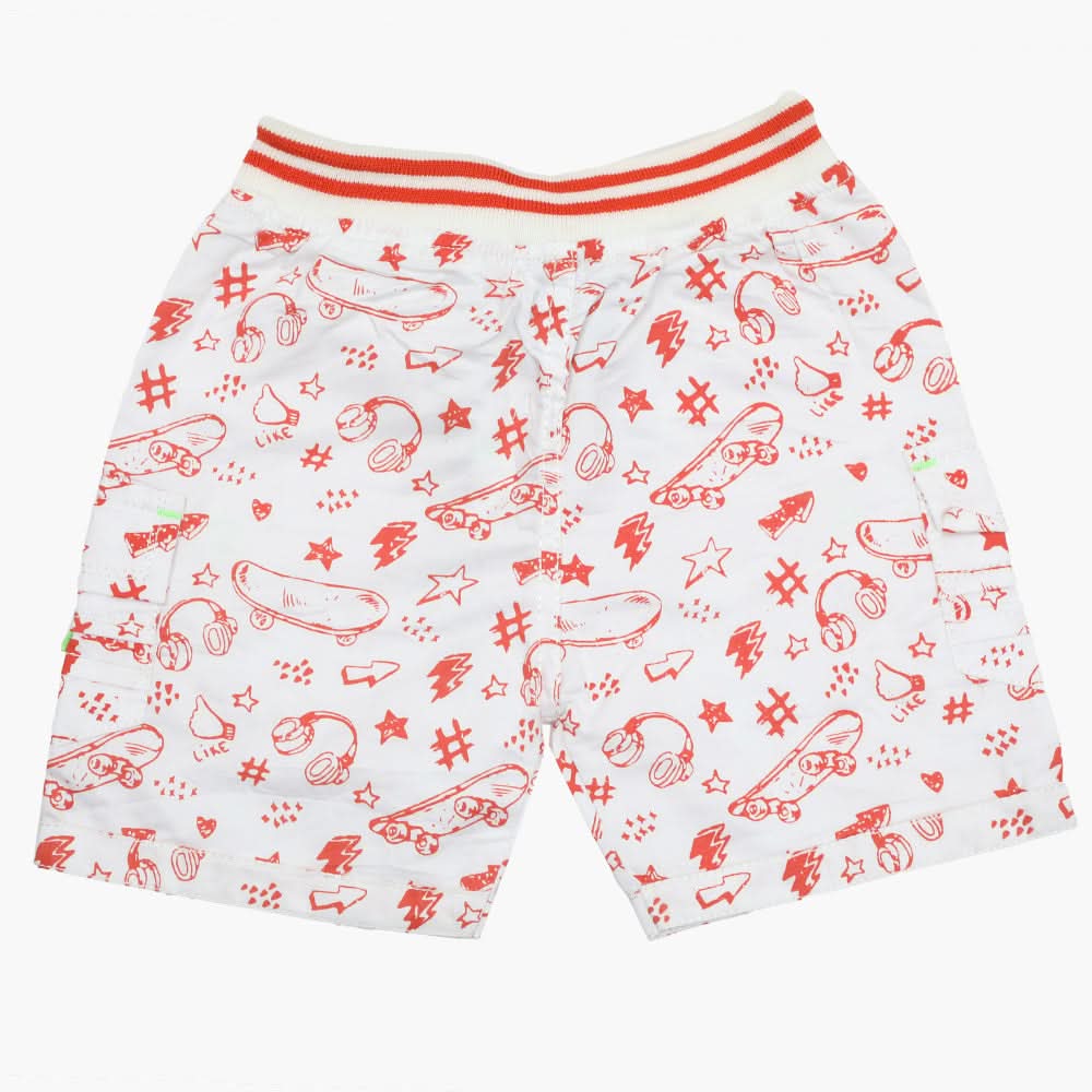 Boys Cotton Bermuda - Red, Boys Shorts, Chase Value, Chase Value