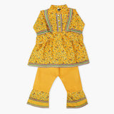 Girls Embroidered Shalwar Suit - Mustard, Girls Shalwar Kameez, Chase Value, Chase Value