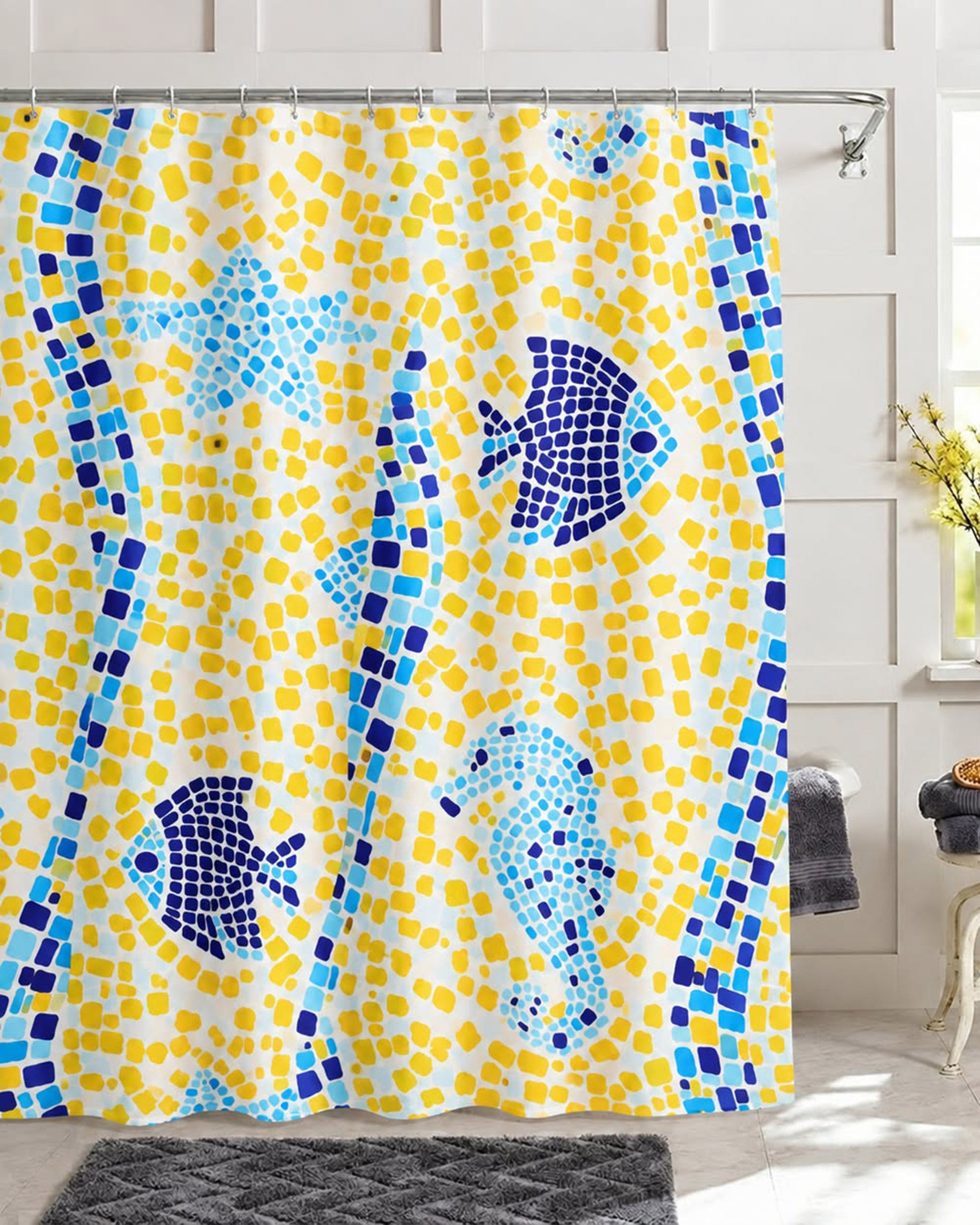 PEVA Shower Curtain - 180 × 180