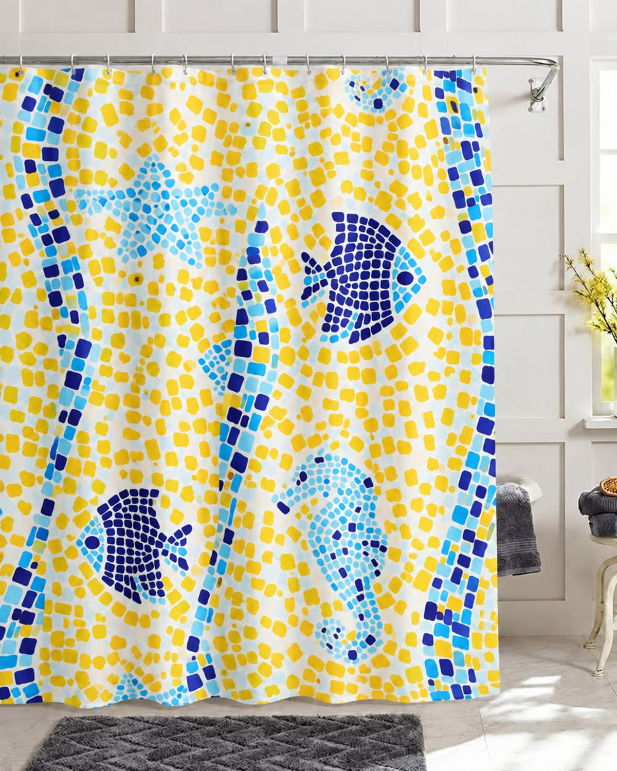 PEVA Shower Curtain - 180 × 180