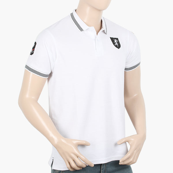 Men's Half Sleeves Polo T-Shirt - White, Men's T-Shirts & Polos, Chase Value, Chase Value