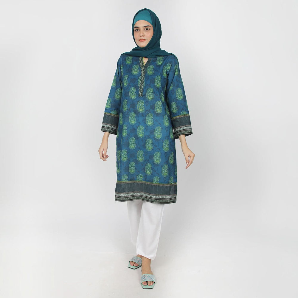 Eminent Women's Khaddar Kurti - Steel Blue, Women Ready Kurtis, Eminent, Chase Value