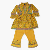 Girls Embroidered Shalwar Suit - Mustard, Girls Shalwar Kameez, Chase Value, Chase Value