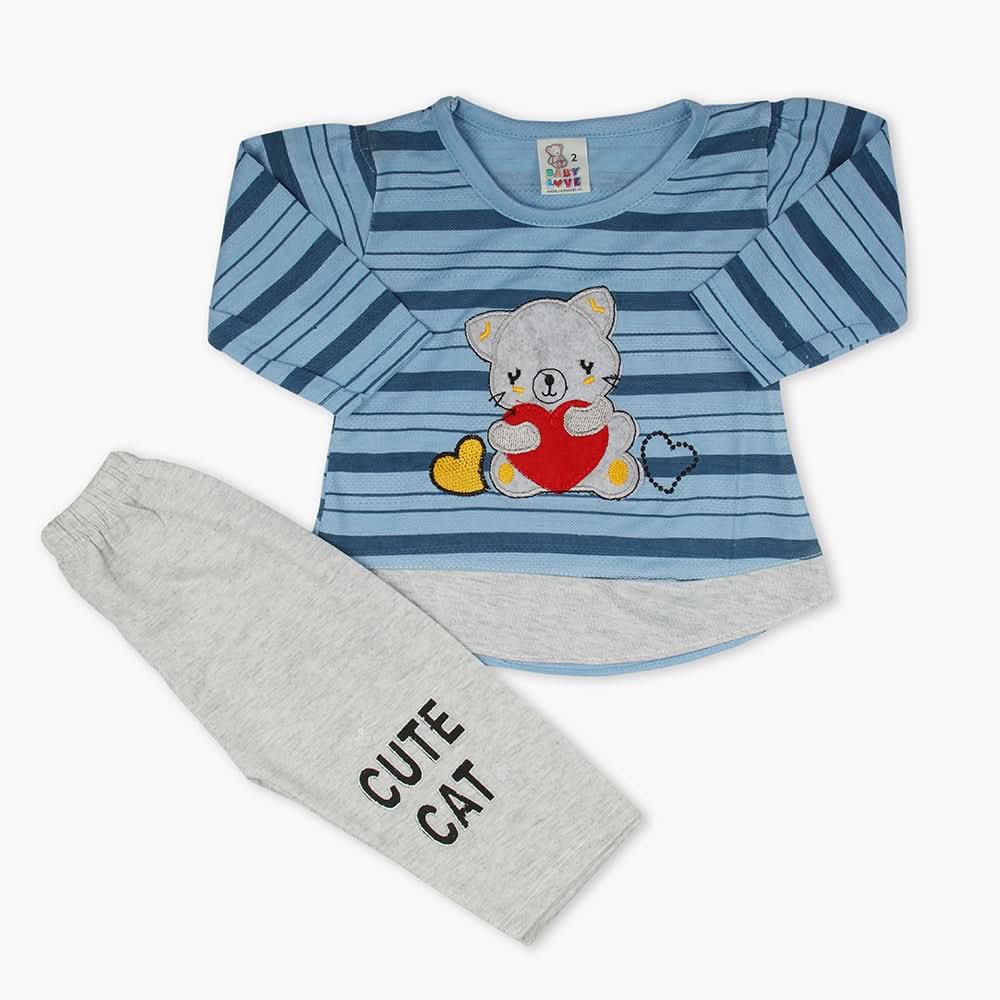 Newborn Girls Suit - Blue, Newborn Girls Winterwear, Chase Value, Chase Value
