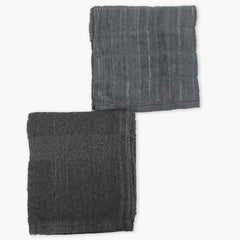 Terry Tea Towels Pack Of 2 - Dark Grey, Kitchen Accessories, Chase Value, Chase Value