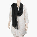 Women's Chiffon Dupatta - Black, Women Dupatta, Chase Value, Chase Value