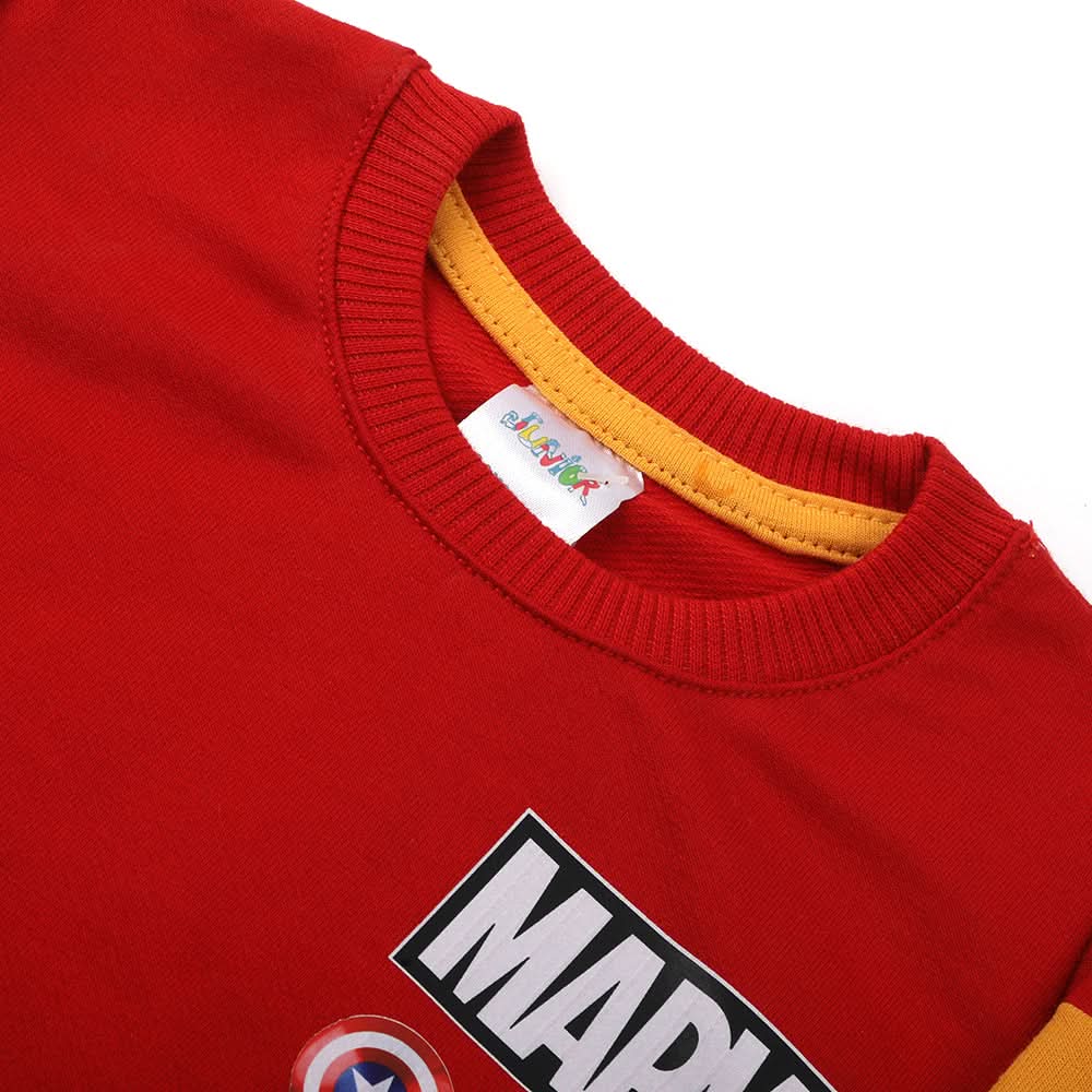 Newborn Boys Full Sleeves T-Shirt - Red, Newborn Boys Winterwear, Chase Value, Chase Value