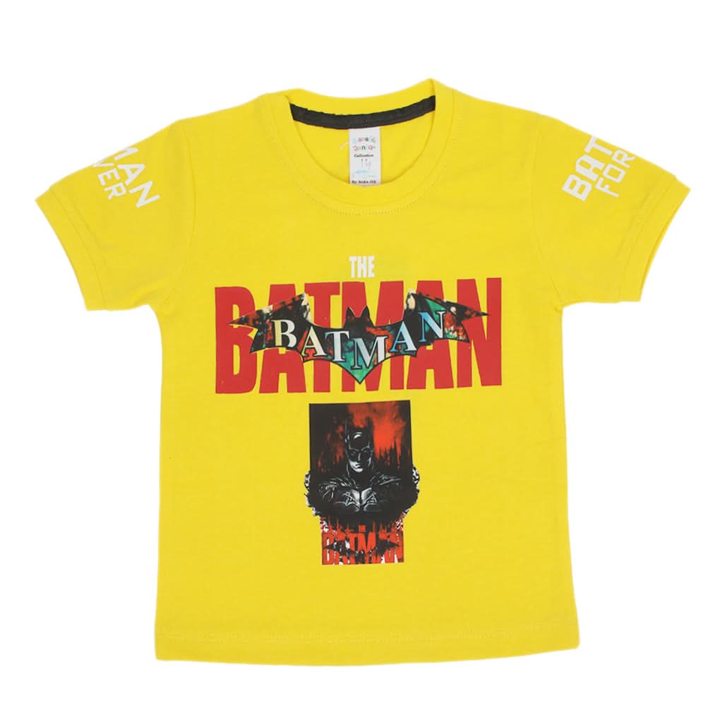 Boys Half Sleeves T-Shirt - Yellow, Boys T-Shirts, Chase Value, Chase Value