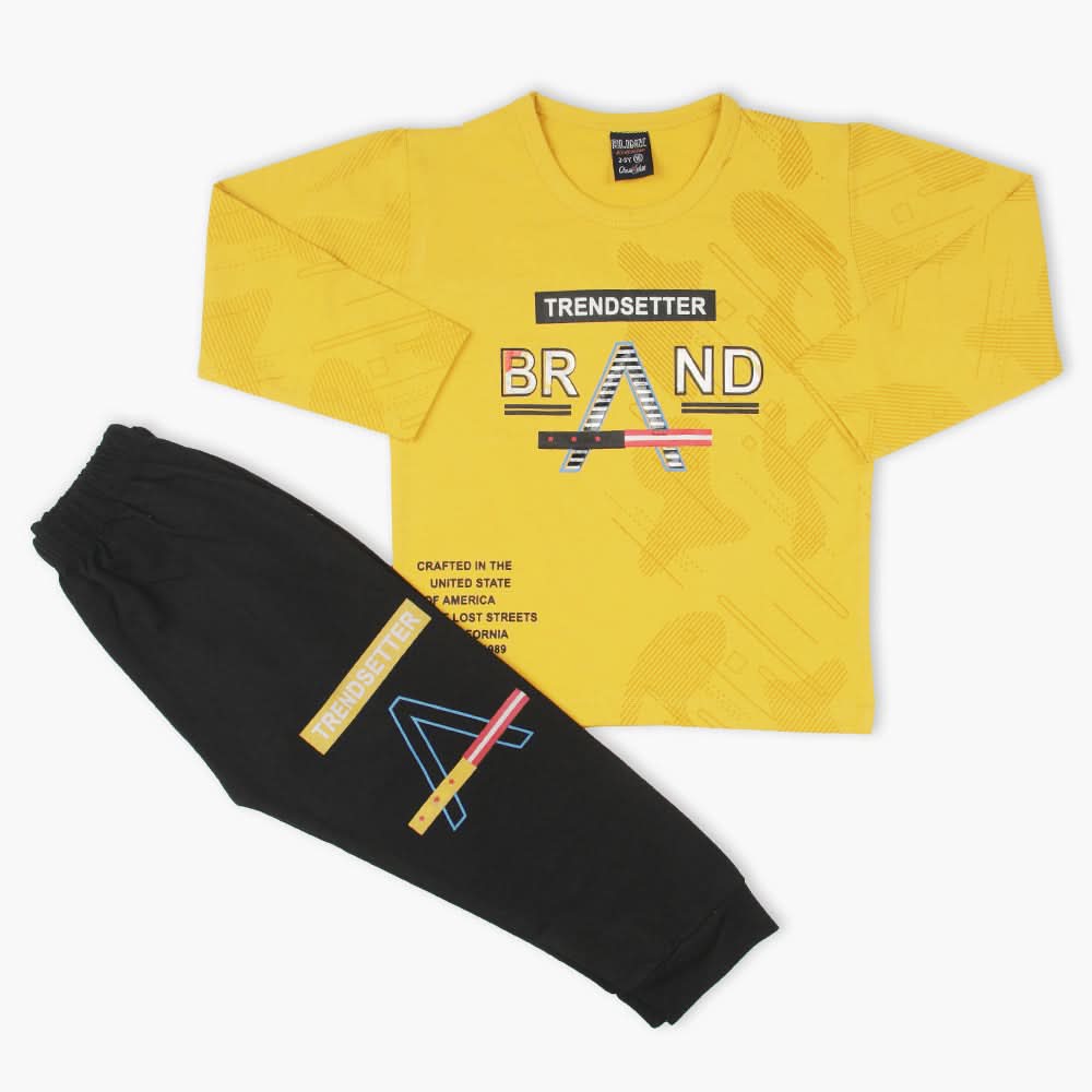 Boys Full Sleeves Suit - Mustard, Boys Sets & Suits, Chase Value, Chase Value