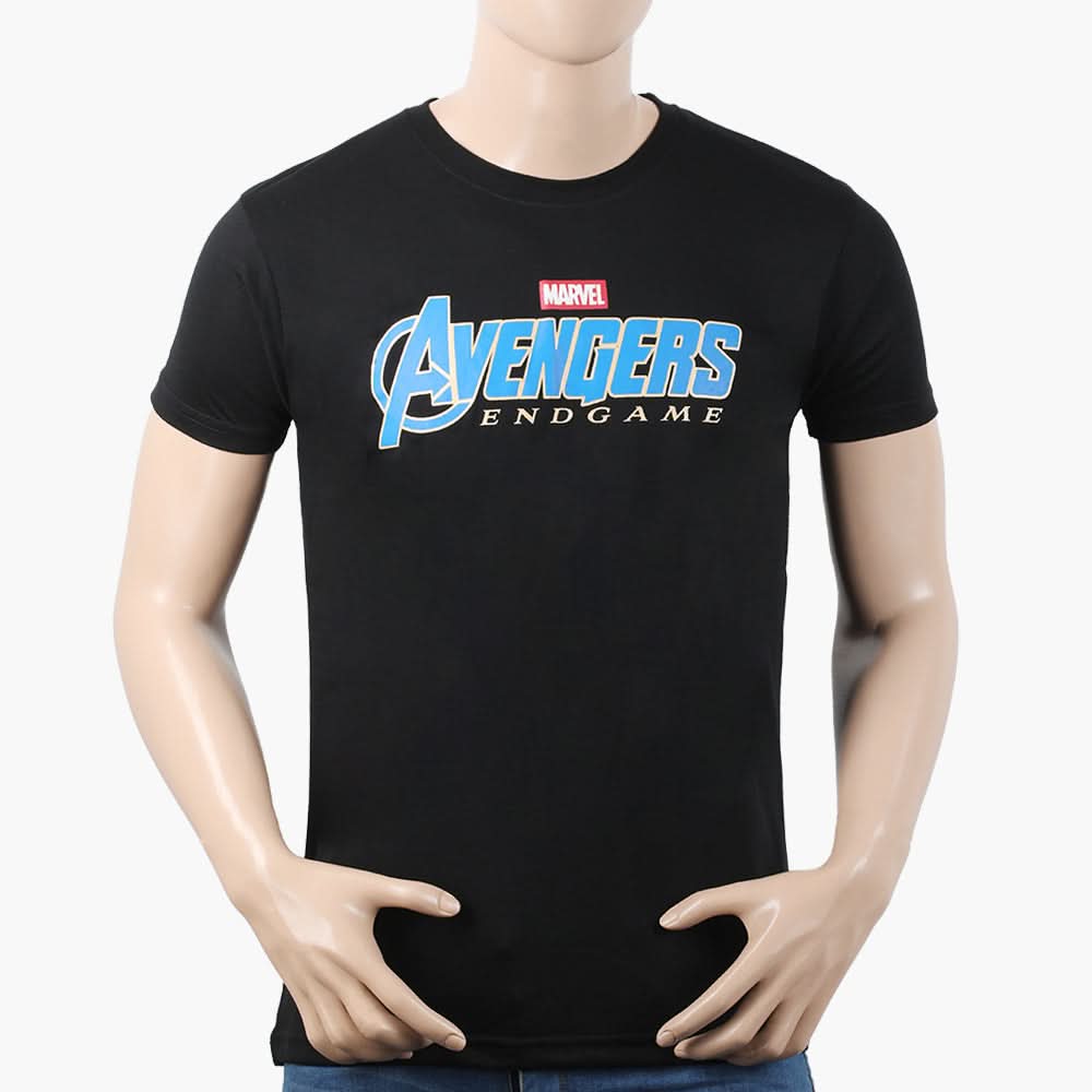 Men's Half Sleeves T-Shirt - Black, Men's T-Shirts & Polos, Chase Value, Chase Value