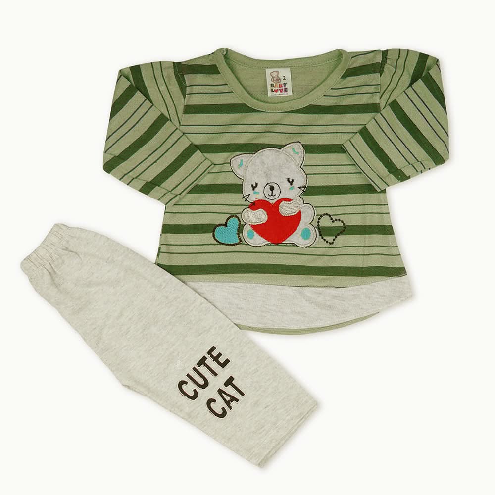 Newborn Girls Suit - Green, Newborn Girls Winterwear, Chase Value, Chase Value