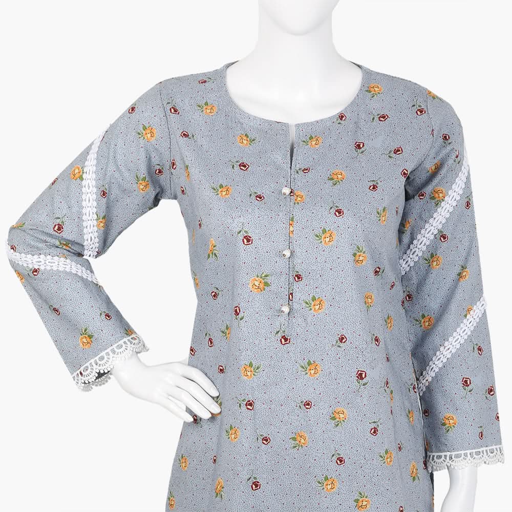 Women's Printed Shalwar Suit - Light Blue, Women Shalwar Suits, Chase Value, Chase Value