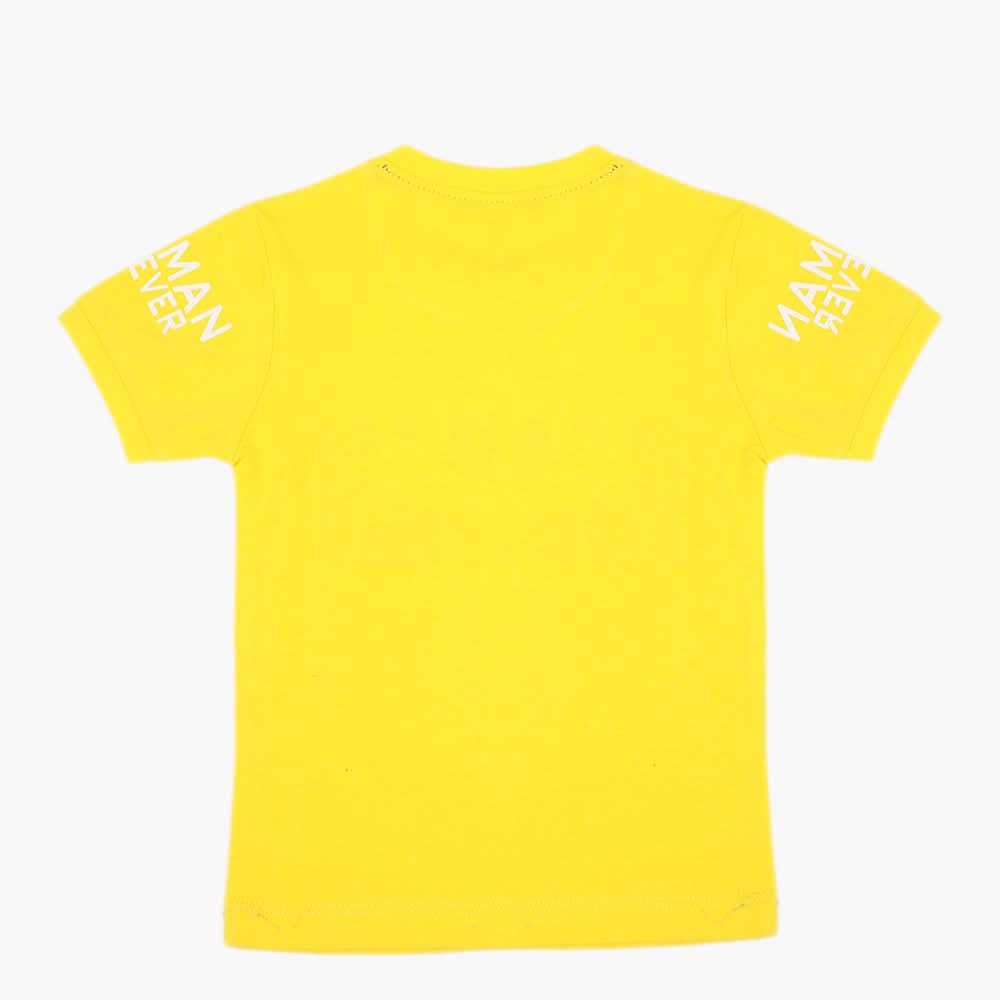 Boys Half Sleeves T-Shirt - Yellow, Boys T-Shirts, Chase Value, Chase Value