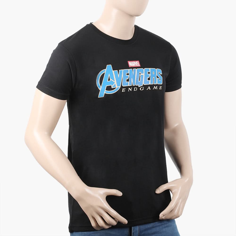 Men's Half Sleeves T-Shirt - Black, Men's T-Shirts & Polos, Chase Value, Chase Value