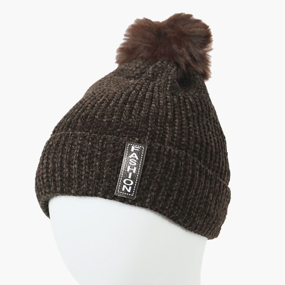 Women's Woolen Cap - Brown, Women Hats & Caps, Chase Value, Chase Value