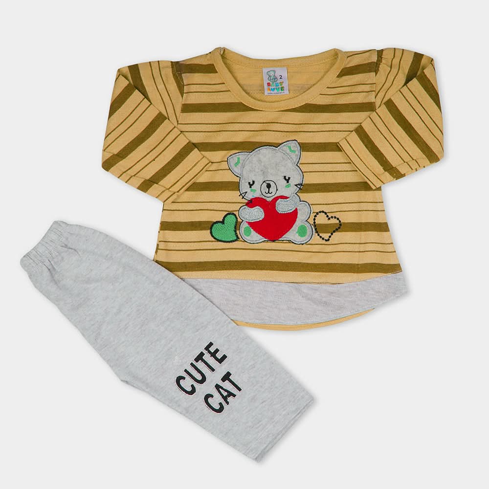 Newborn Girls Suit - Mustard, Newborn Girls Winterwear, Chase Value, Chase Value