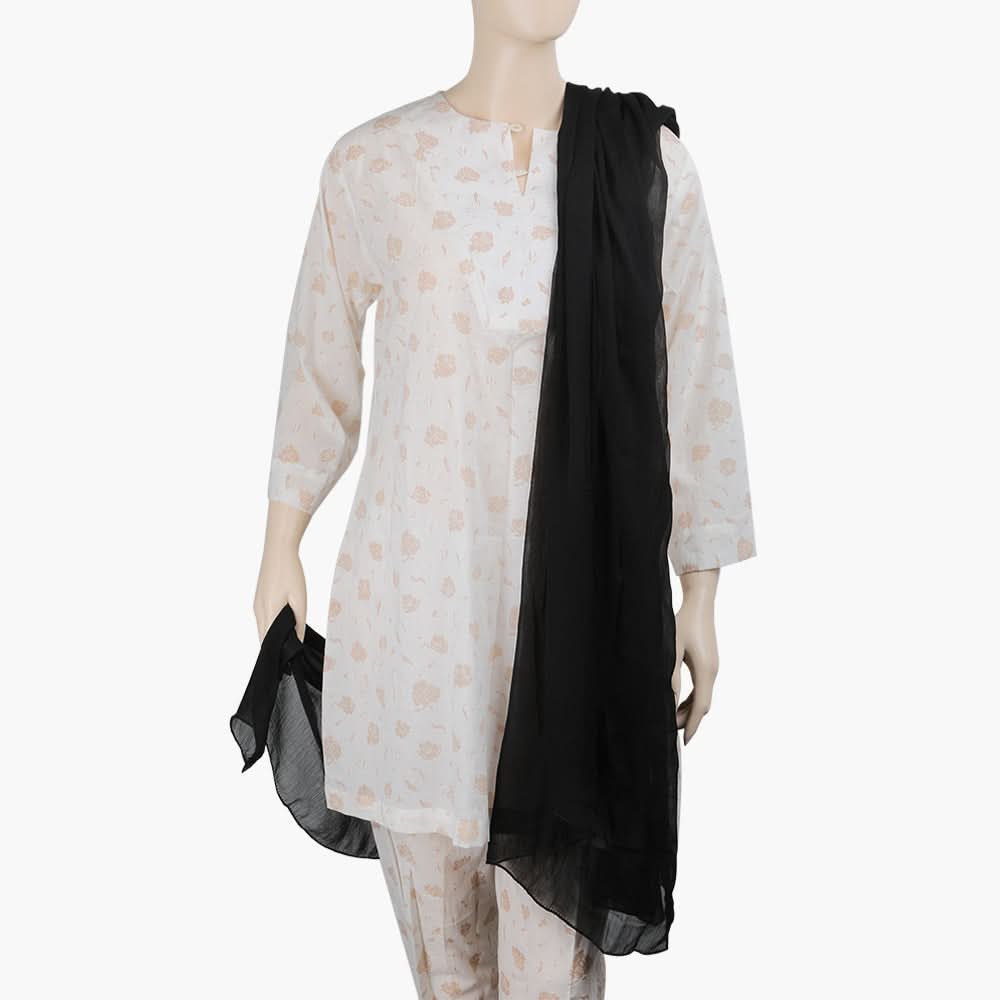 Women's Chiffon Dupatta - Black, Women Dupatta, Chase Value, Chase Value