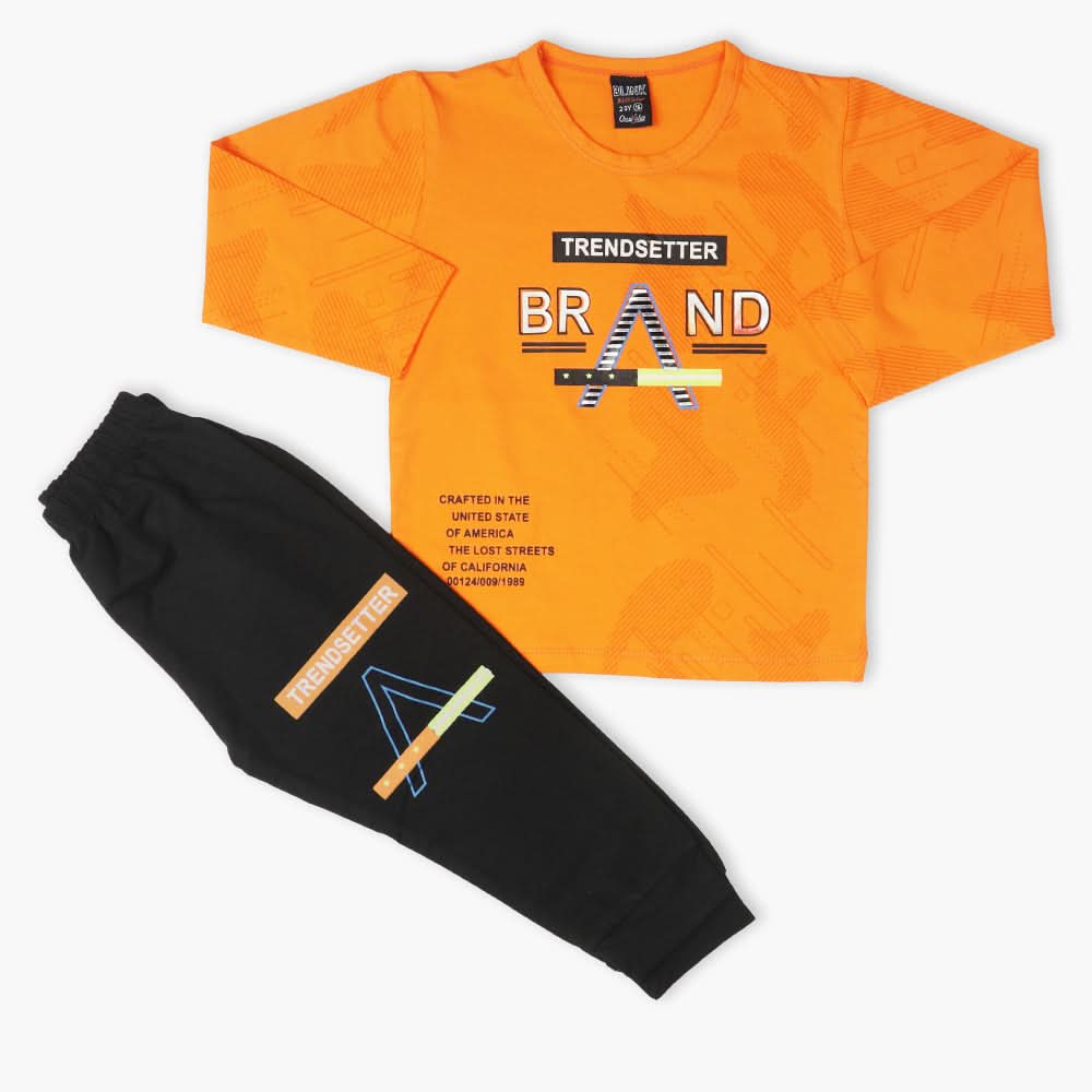 Boys Full Sleeves Suit - Orange, Boys Sets & Suits, Chase Value, Chase Value