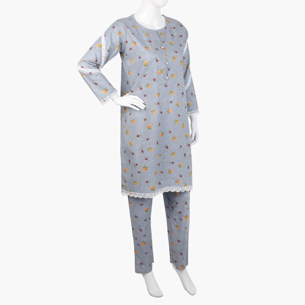 Women's Printed Shalwar Suit - Light Blue, Women Shalwar Suits, Chase Value, Chase Value