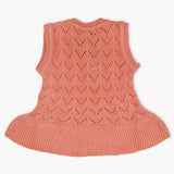 Newborn Girls Sweater - Peach, Newborn Girls Winterwear, Chase Value, Chase Value