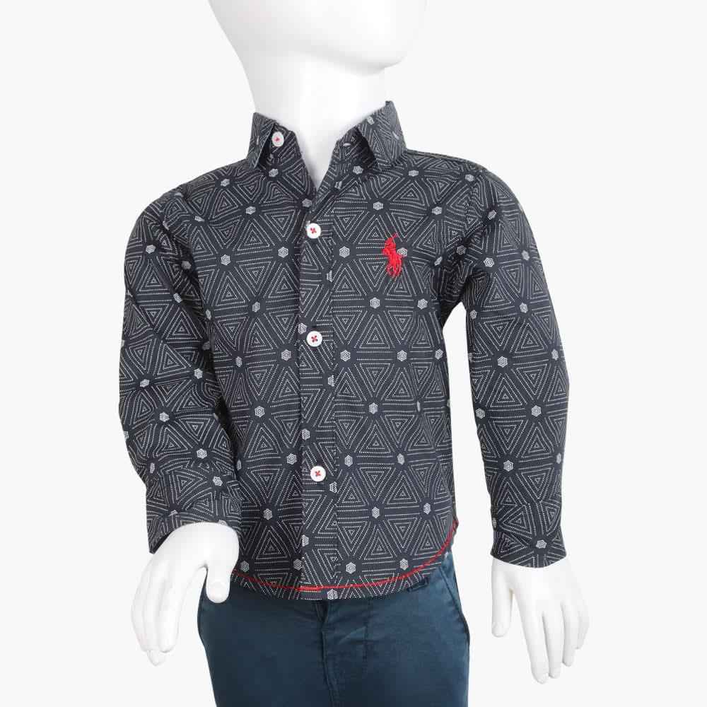 Boys Full Sleeves Shirt - Dark Blue, Boys Shirts, Chase Value, Chase Value