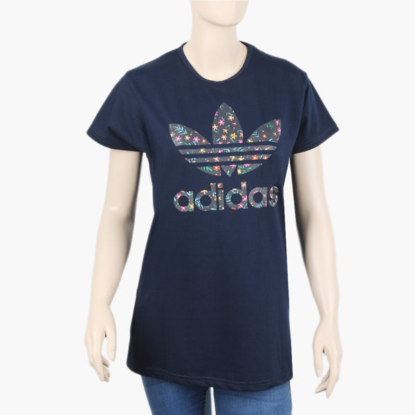 Women's T-Shirt - Navy Blue, Women T-Shirts & Tops, Chase Value, Chase Value