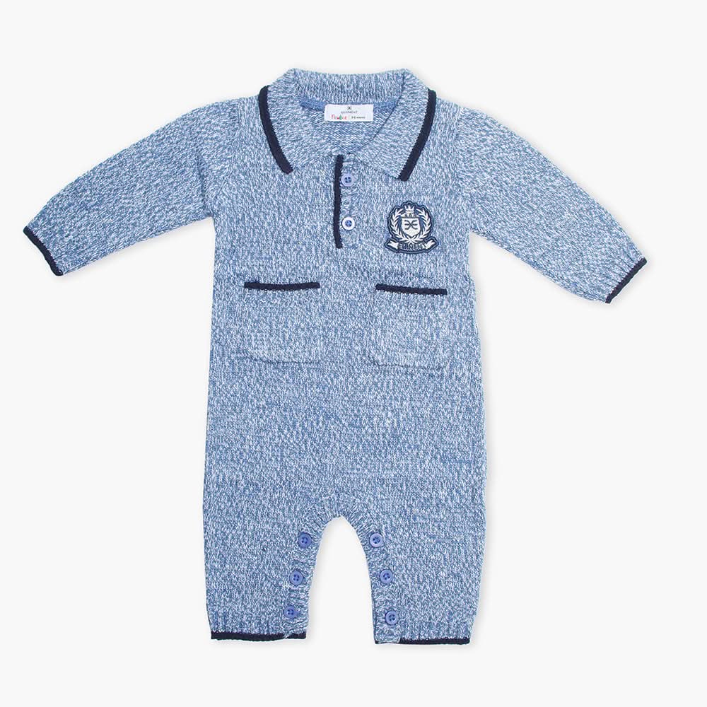 Newborn Boys Romper - Indigo, Newborn Boys Rompers, Chase Value, Chase Value