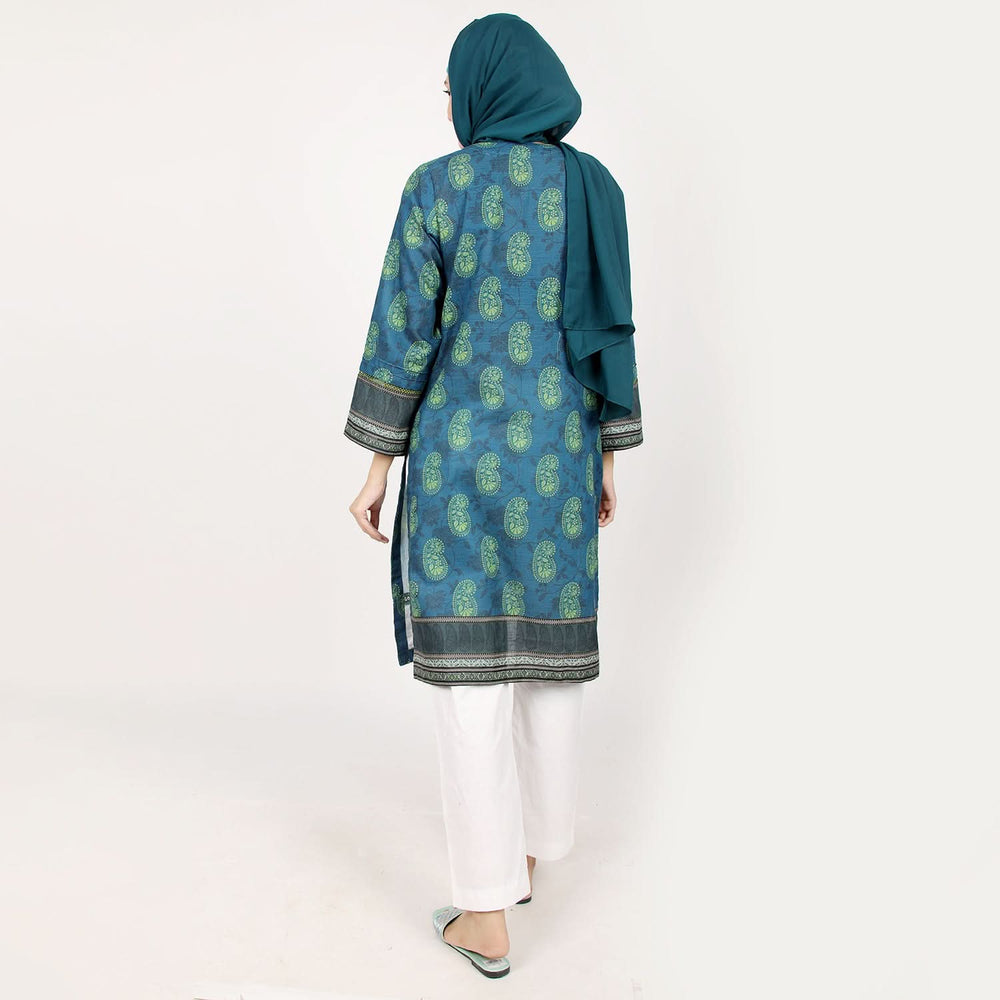 Eminent Women's Khaddar Kurti - Steel Blue, Women Ready Kurtis, Eminent, Chase Value