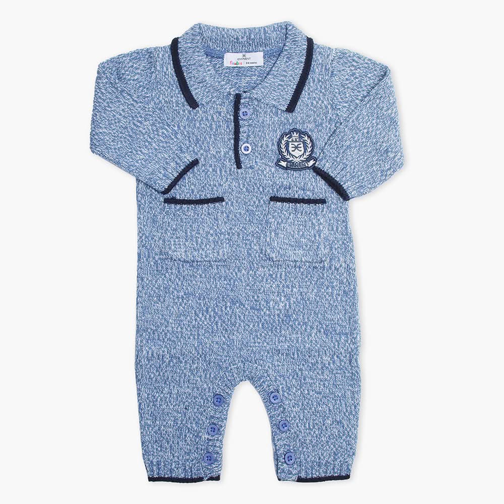 Newborn Boys Romper - Indigo, Newborn Boys Rompers, Chase Value, Chase Value