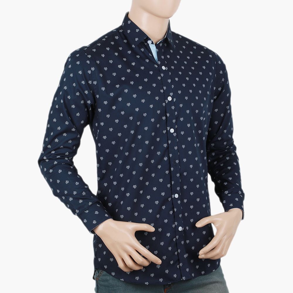 Men's Casual Shirt - Navy Blue, Mens T-Shirts, Chase Value, Chase Value