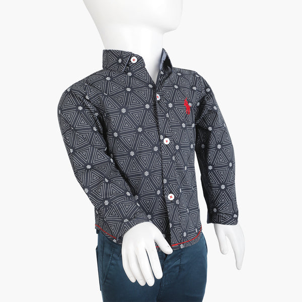 Boys Full Sleeves Shirt - Dark Blue, Boys Shirts, Chase Value, Chase Value