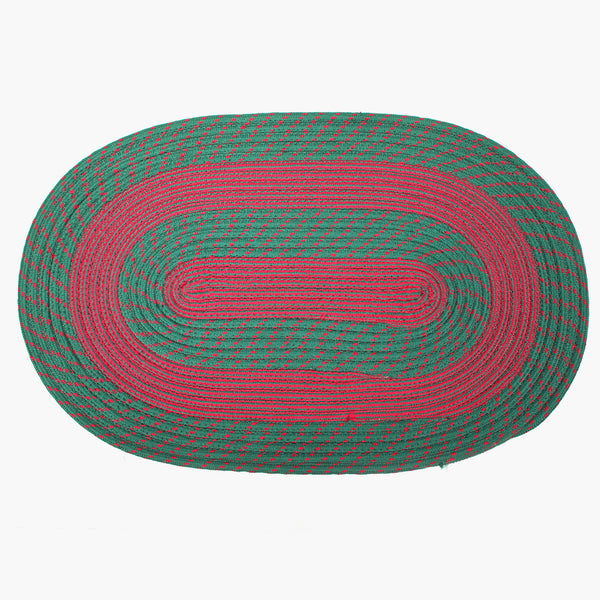 Oval Door Mat - Green, Mat, Chase Value, Chase Value