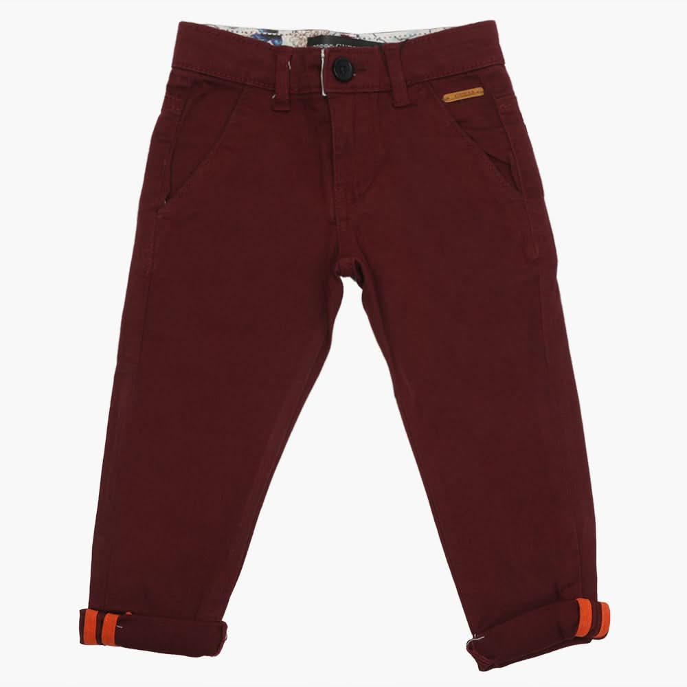Boys Chino Pant - Maroon, Boys Pants, Chase Value, Chase Value
