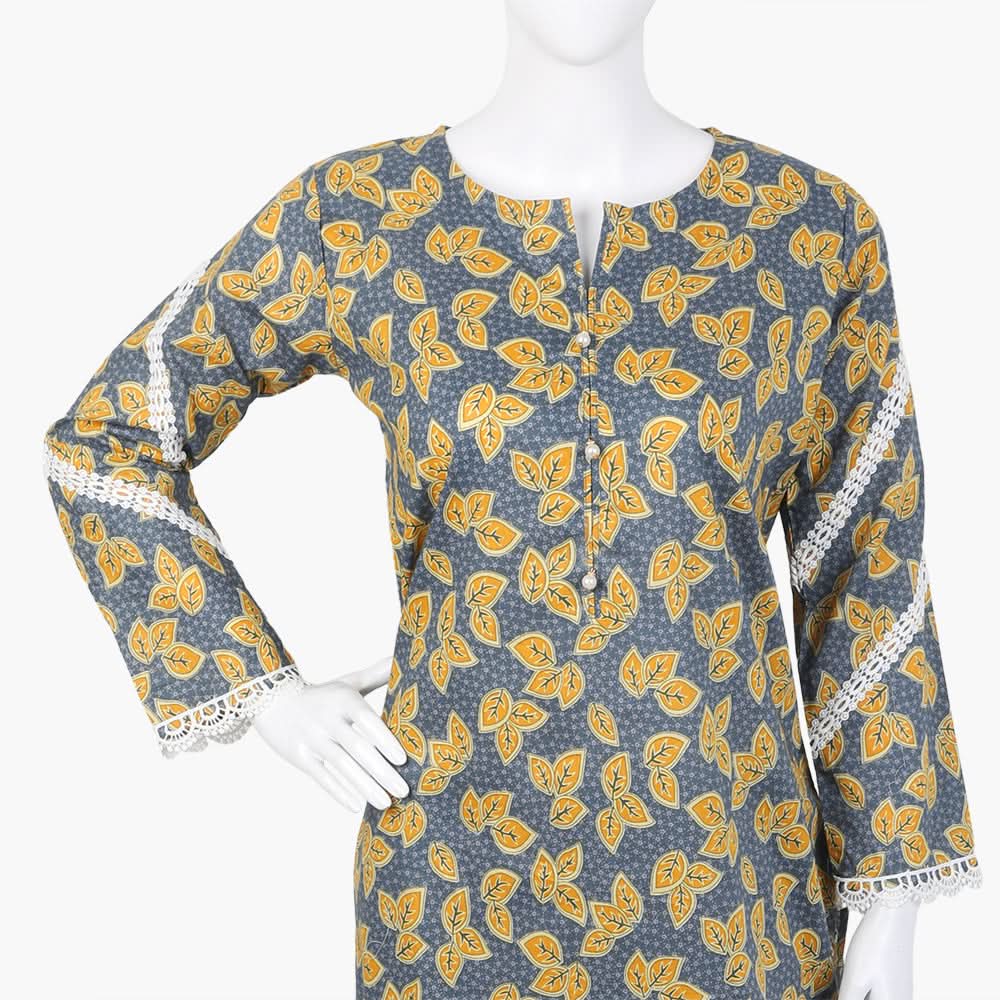 Women's Printed Shalwar Suit - Grey, Women Shalwar Suits, Chase Value, Chase Value