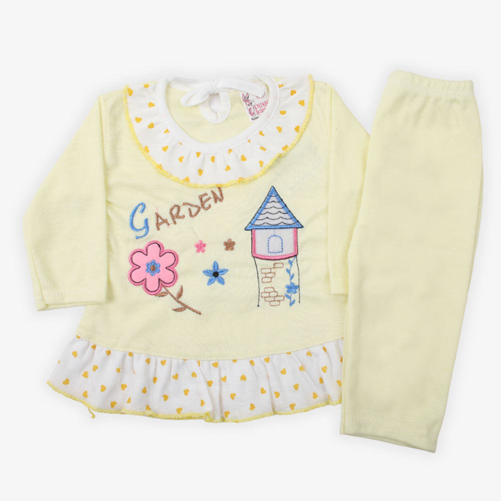 Newborn Girls Suit - Yellow, Newborn Girls Winterwear, Chase Value, Chase Value