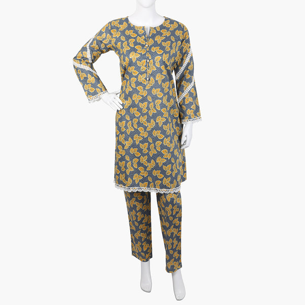 Women's Printed Shalwar Suit - Grey, Women Shalwar Suits, Chase Value, Chase Value