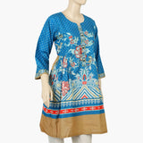 Women's Digital Printed Khaddar Stitched Frock - Multi Color, Women Ready Kurtis, Chase Value, Chase Value