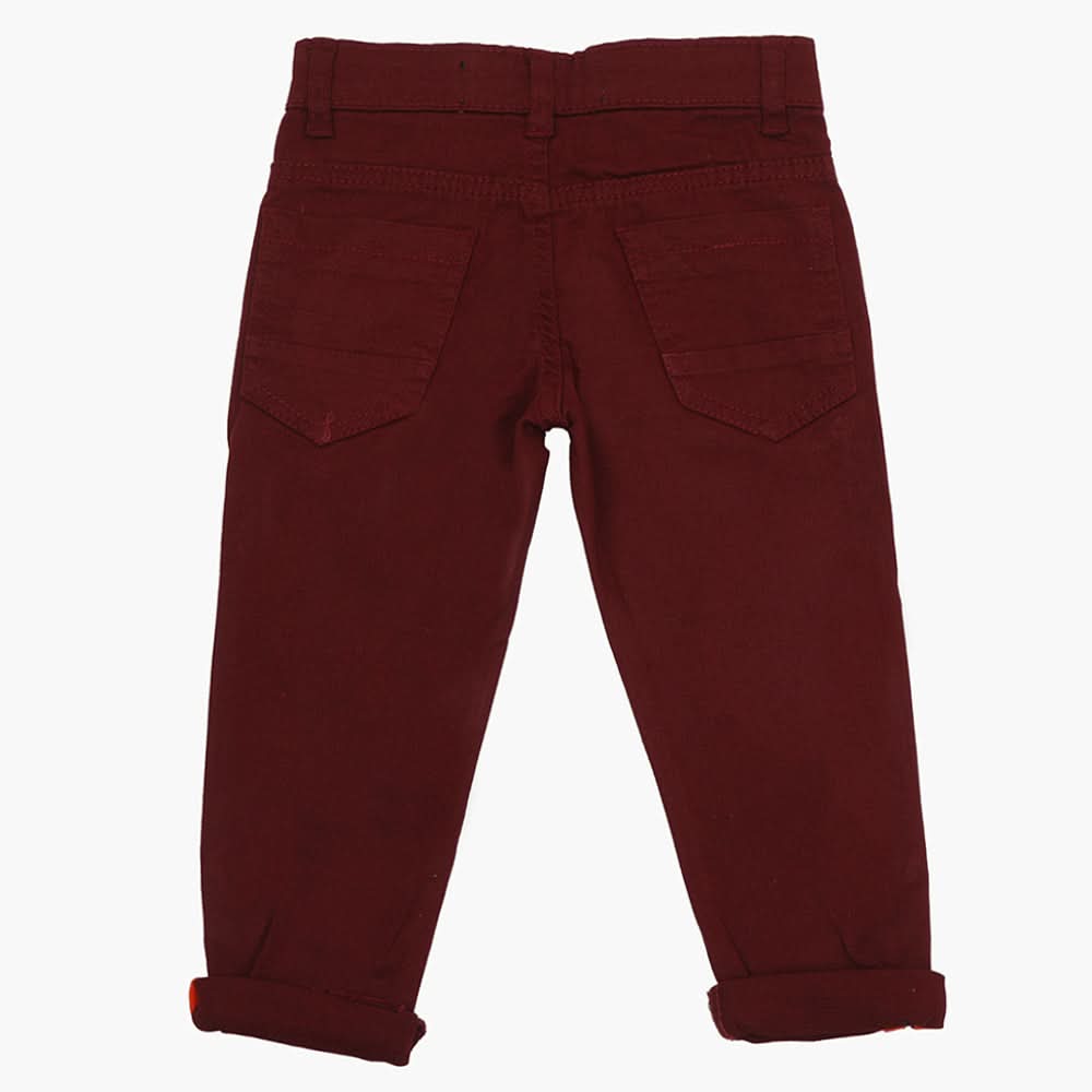 Boys Chino Pant - Maroon, Boys Pants, Chase Value, Chase Value