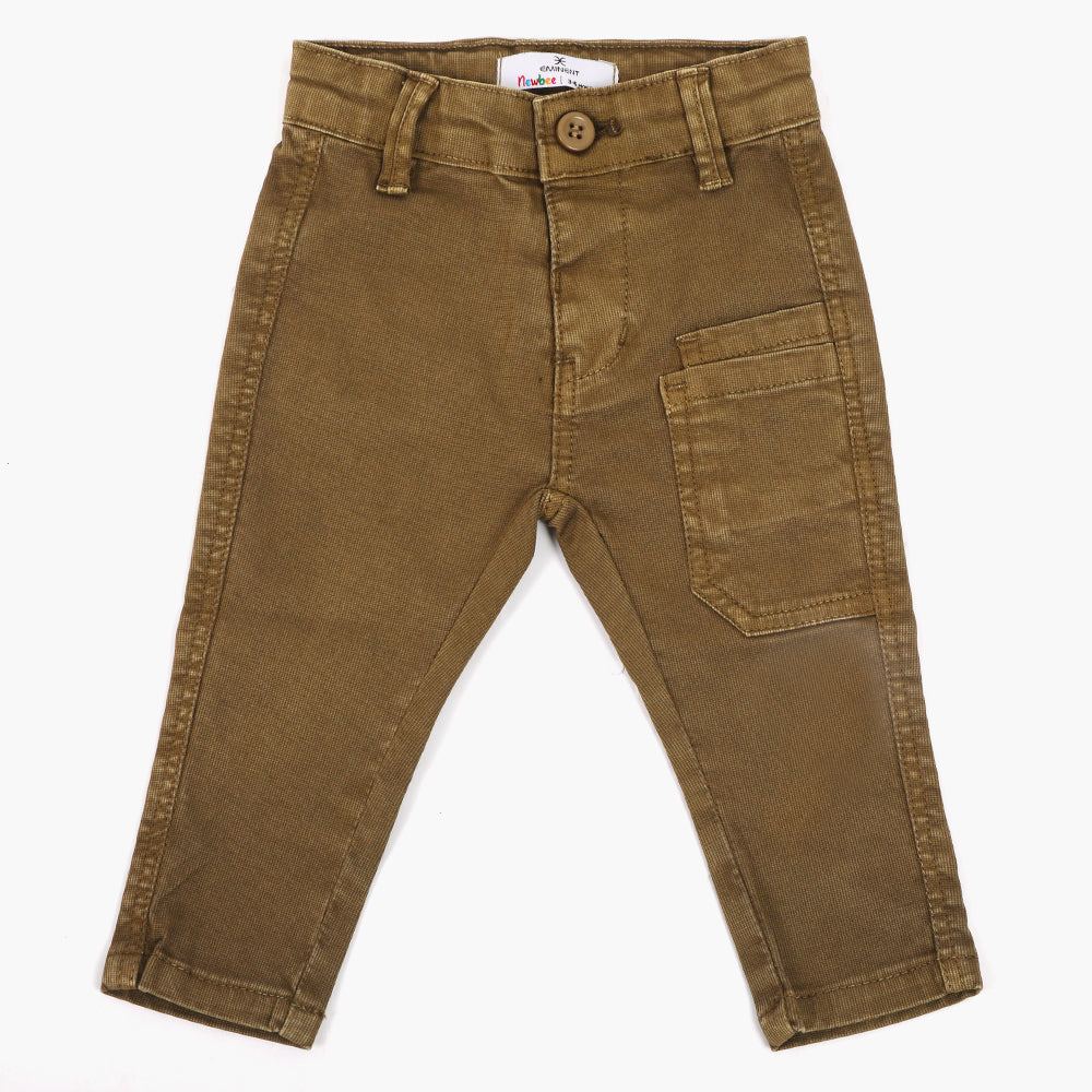 Eminent Newborn Boys Cotton Pant - Camel, Newborn Boys Shorts & Pants, Eminent, Chase Value