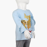 Girls Full Sleeves T-Shirt -  Blue, Girls T-Shirts, Chase Value, Chase Value