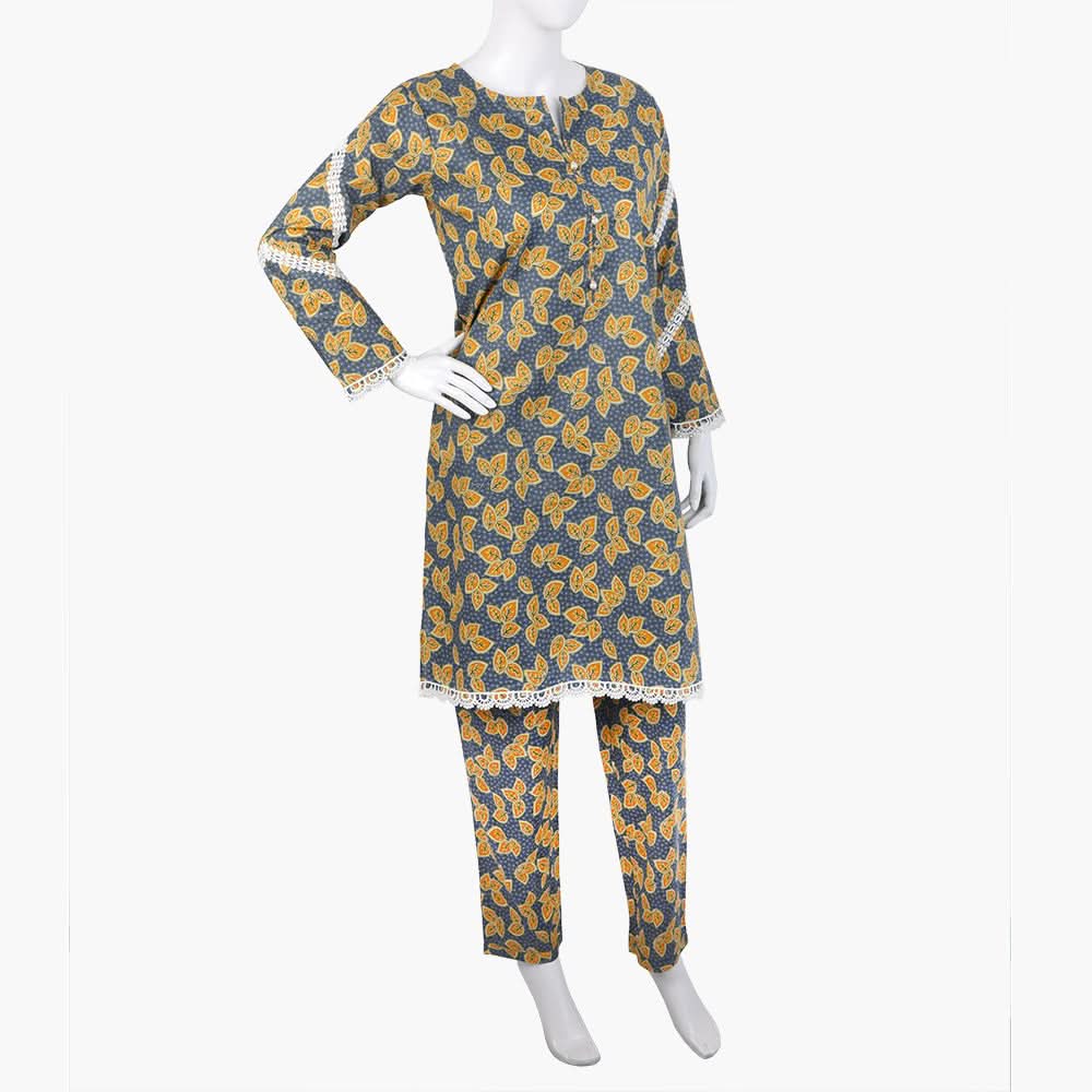 Women's Printed Shalwar Suit - Grey, Women Shalwar Suits, Chase Value, Chase Value
