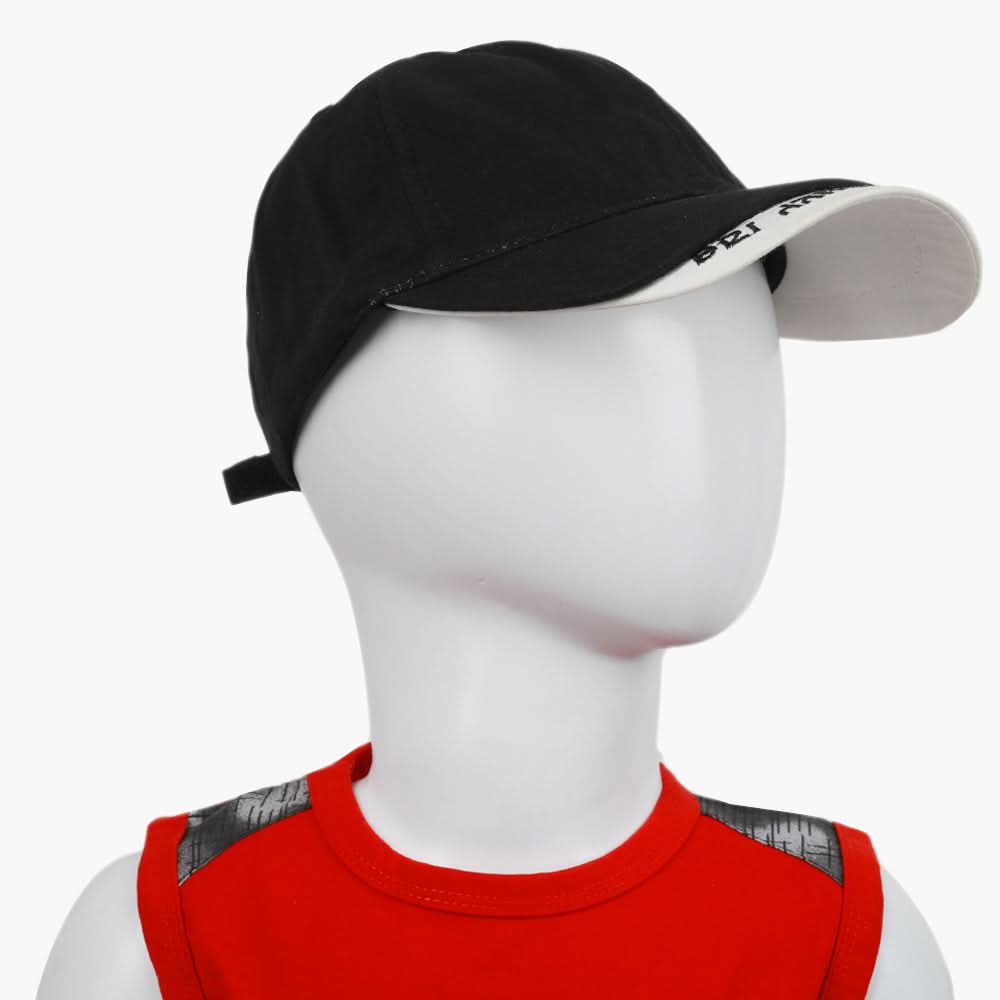Boys P-Cap - Black, Boys Caps & Hats, Chase Value, Chase Value